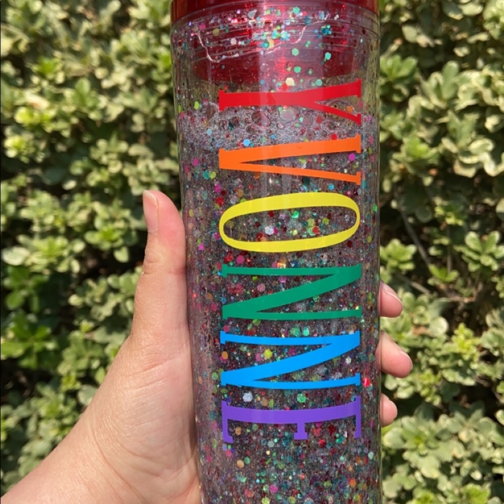 Rainbow Snow Globe Tumbler